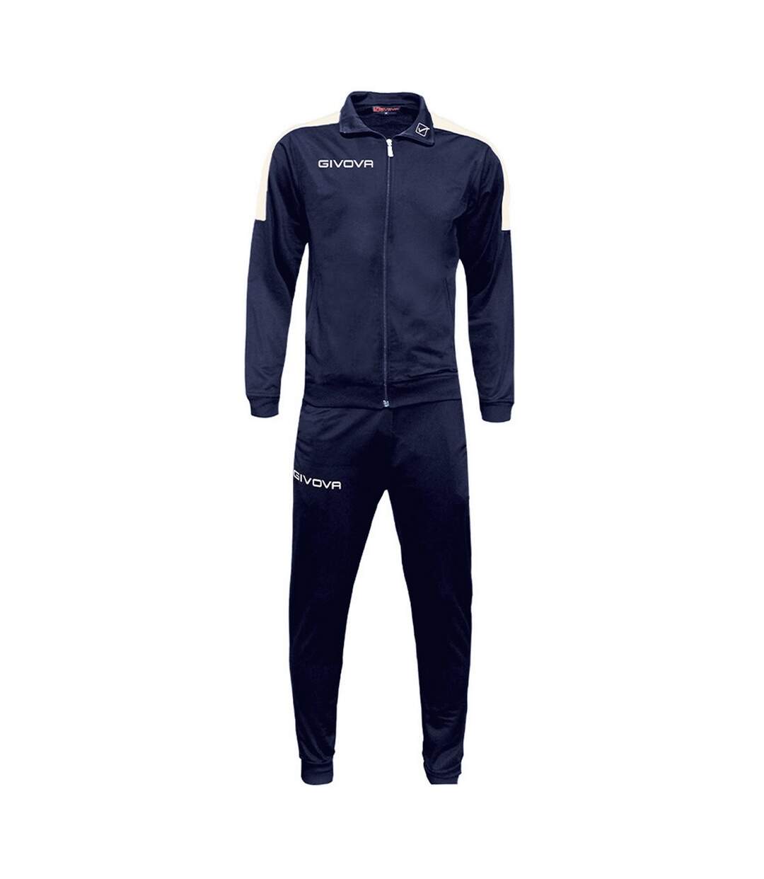 Ensemble De Survêtement Tuta Revolution Homme Blanc Bleu Marine Givova-2