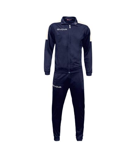 Ensemble De Survêtement Tuta Revolution Homme Blanc Bleu Marine Givova