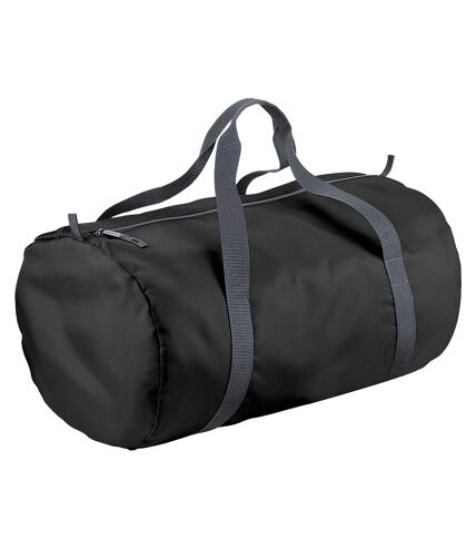 BagBase Packaway Barrel Bag/Duffel Water Resistant Travel Bag (8 Gallons) (Pack (Black) (One Size)