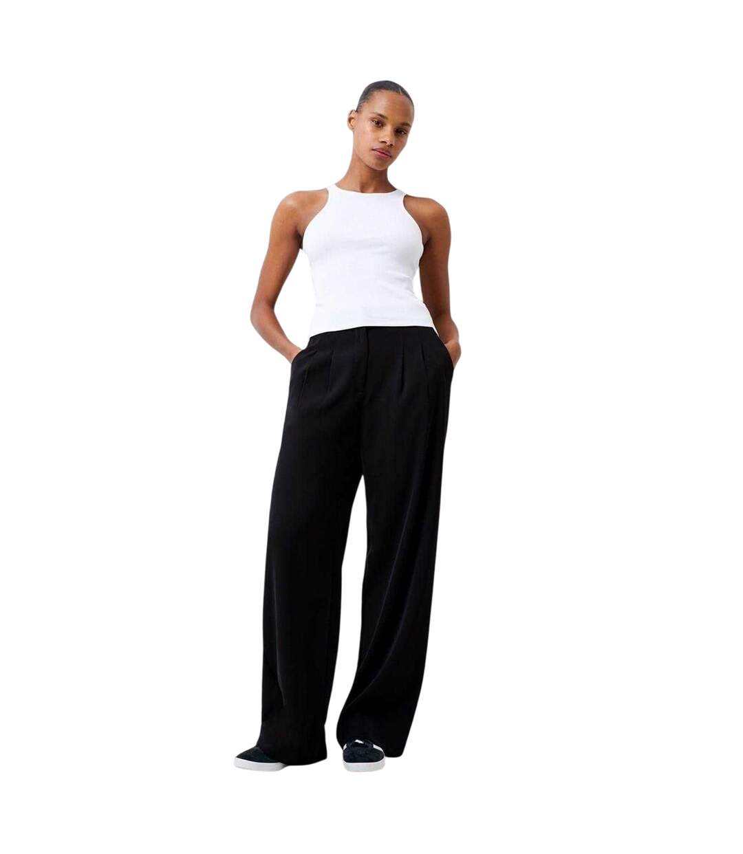 Débardeur Motif/style Uni Femme Blanc French Connection-1