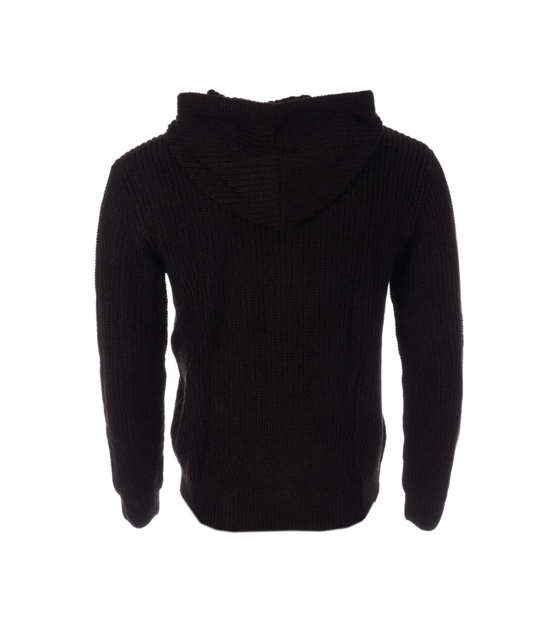 Pull noir homme paname brothers 1013-2