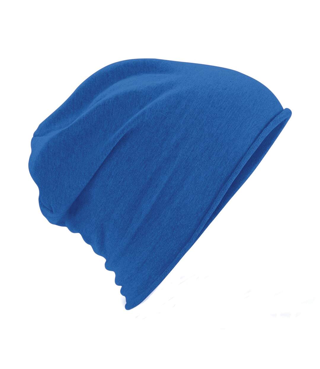 Beechfield Unisex Plain Jersey Beanie Hat (Royal)