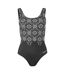 Womens/ladies Sacred Craft Scoopback One Piece Swimsuit Black Zoggs-1