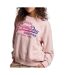 Sweat rose femme superdry tonal graphic - l-1