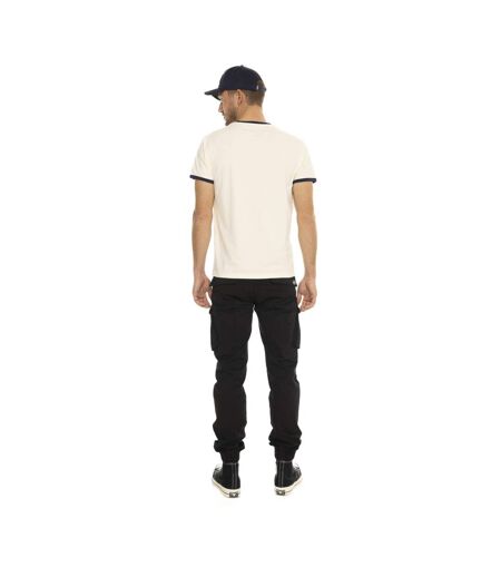 T-shirt homme col rond en coton organic stretch et bord côte Blast Vondutch