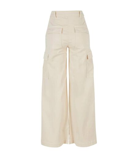 Pantalon À Poches Femme Sable Blanc Urban Classics