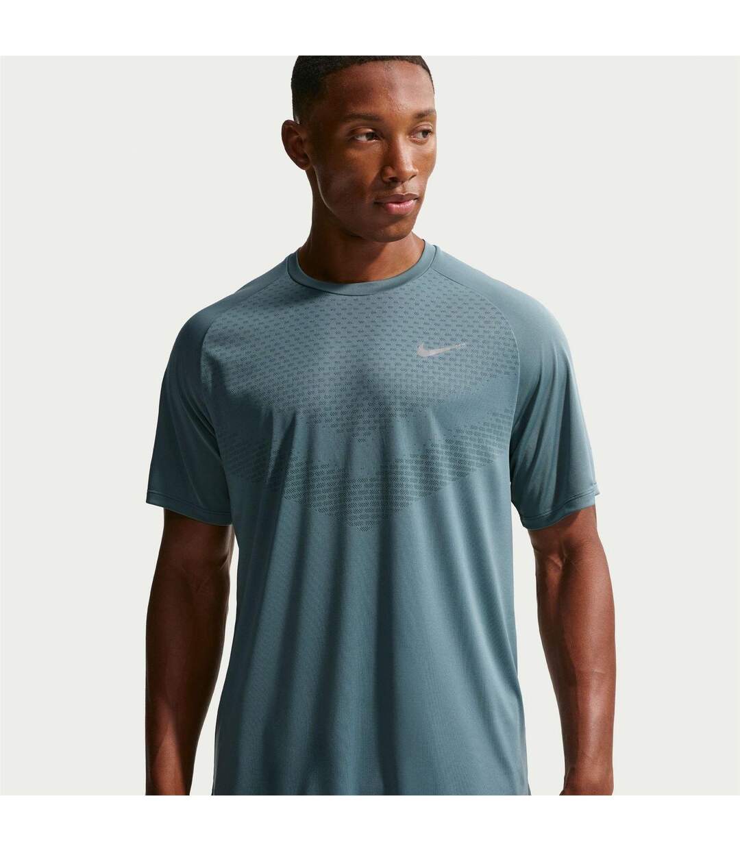 Haut Course À Pied Motif/style Foulée Homme Gris Ardoise Nike-1