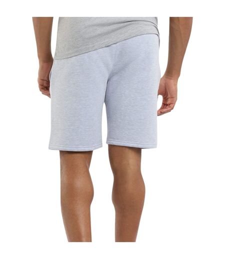 Mens Fleece Logo Casual Shorts Grey Marl Umbro