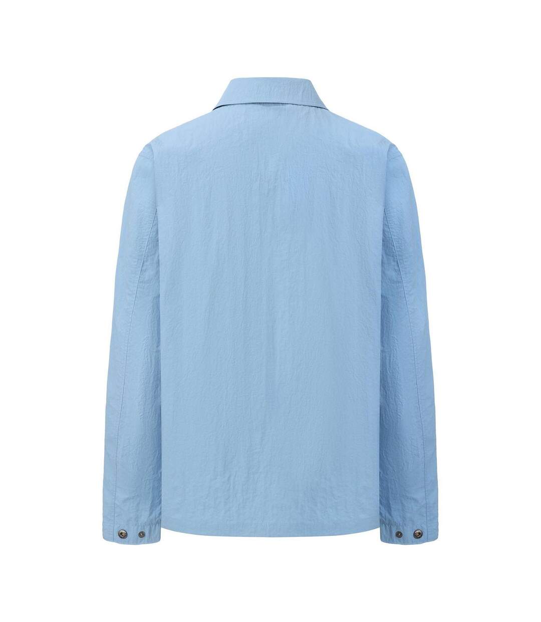 Mens Nylon Overshirt Mid Blue Pretty Green-3