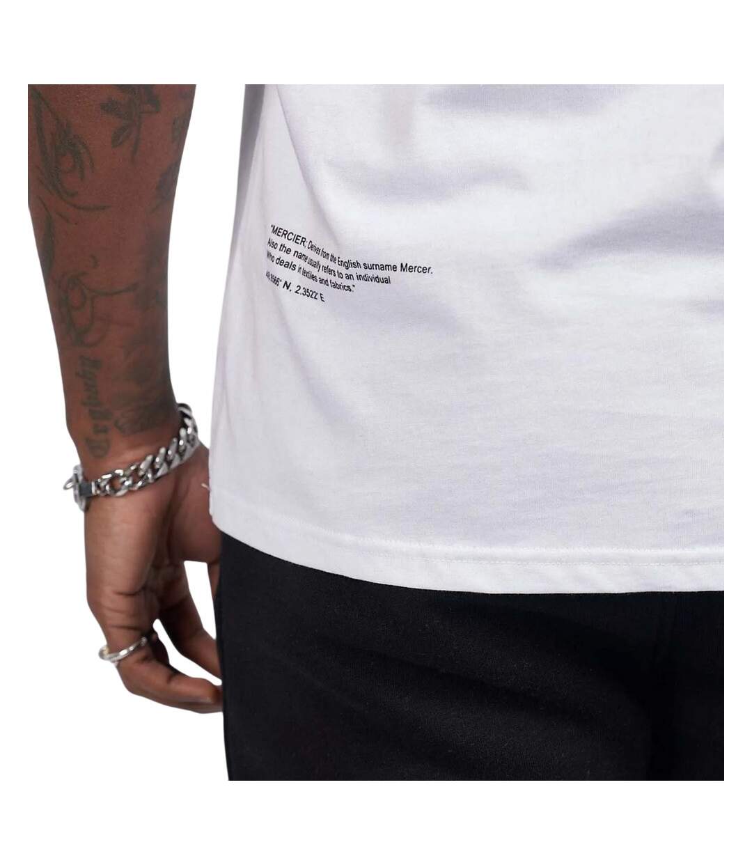 T-shirt hybrid homme blanc Mercier-3