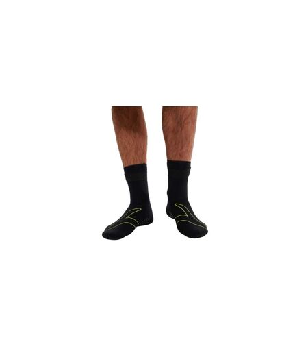 Chaussettes De Piscine Open Water Homme Noir Jaune Fluo Speedo