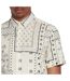 Chemise Manches Courtes Motif/style Imprimé Bandana Homme Écru Farah-3