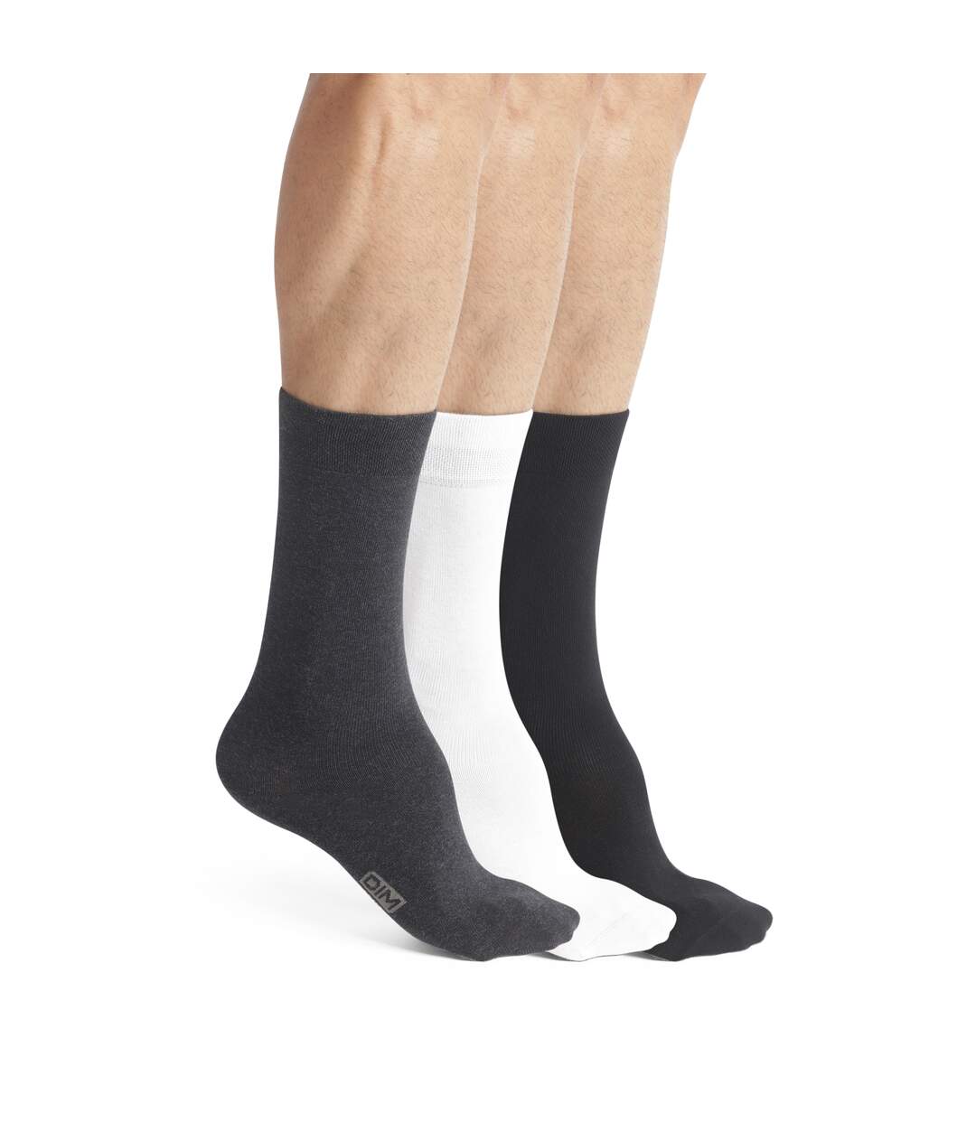 Lot de 3 Paires de Mi-Chaussettes Basique Coton-1