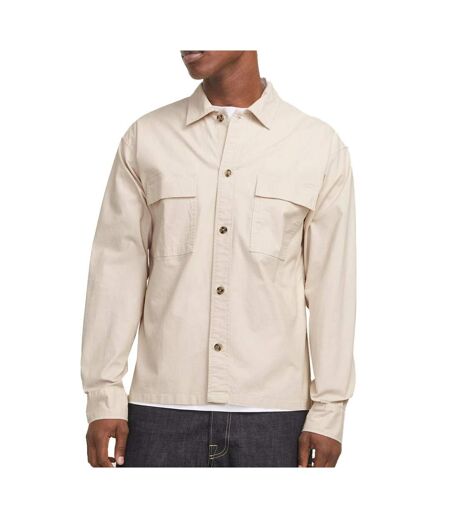 Surchemise beige homme jack & jones cotarmac - l
