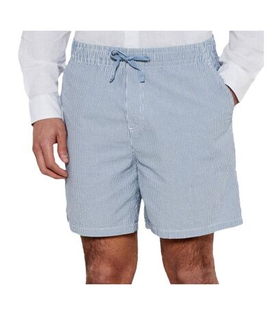 Short bleu homme tommy jeans seersucker - l