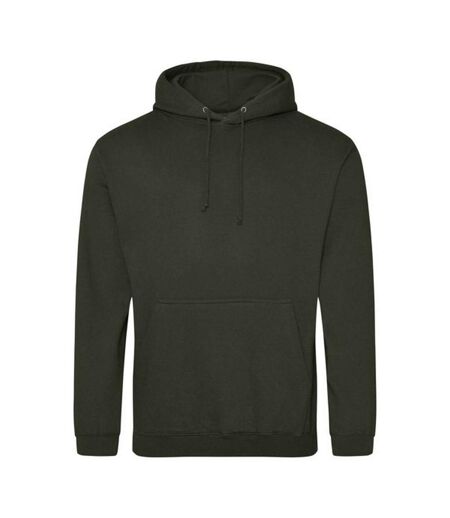 Sweat À Capuche College Adulte Vert Kaki Awdis