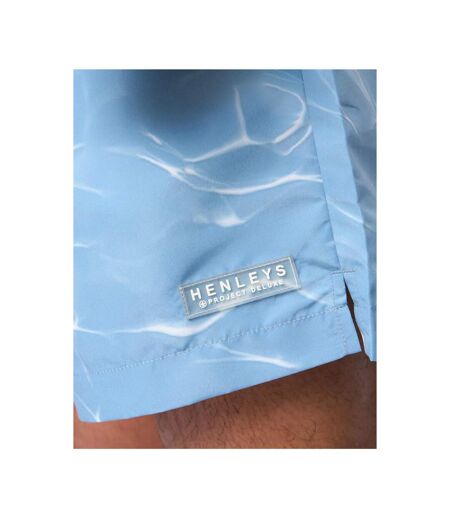 Short De Bain Henpool Homme Bleu Denim Henleys