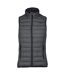 Womens/ladies Lightweight Down Bodywarmer Marl Dark Grey Kariban-1