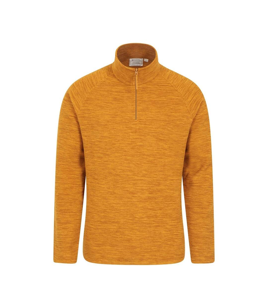 Mens snowdon ii fleece top mustard Mountain Warehouse-1