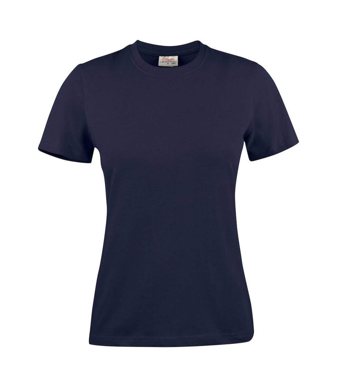 Womens/ladies Heavier Pro T-shirt Dark Navy Printer-1