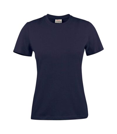 Womens/ladies Heavier Pro T-shirt Dark Navy Printer