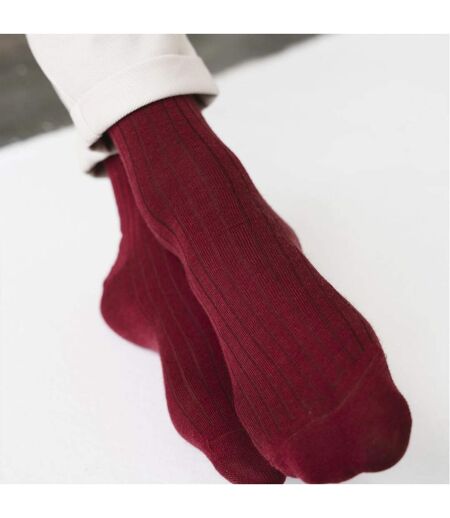 Steven - 1 Paire Homme Chaussettes Laine Mérinos Sans Elastique Chaudes