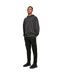Womens/ladies Acid Wash Sweat À Capuche Oversize Noir Build Your Brand-1