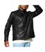 Veste en cuir noire homme kaporal ben-1