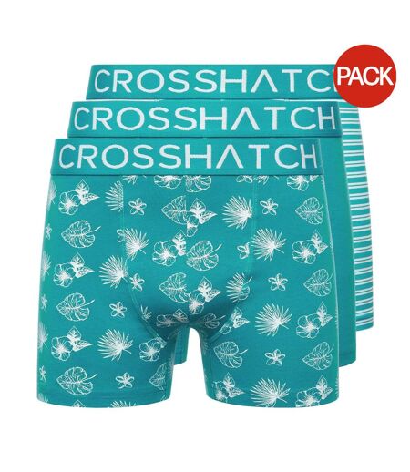 Boxers Hovland Homme Vert Tropical Crosshatch