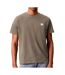 T-Shirt taupe homme calvin klein jeans badge l4g-1