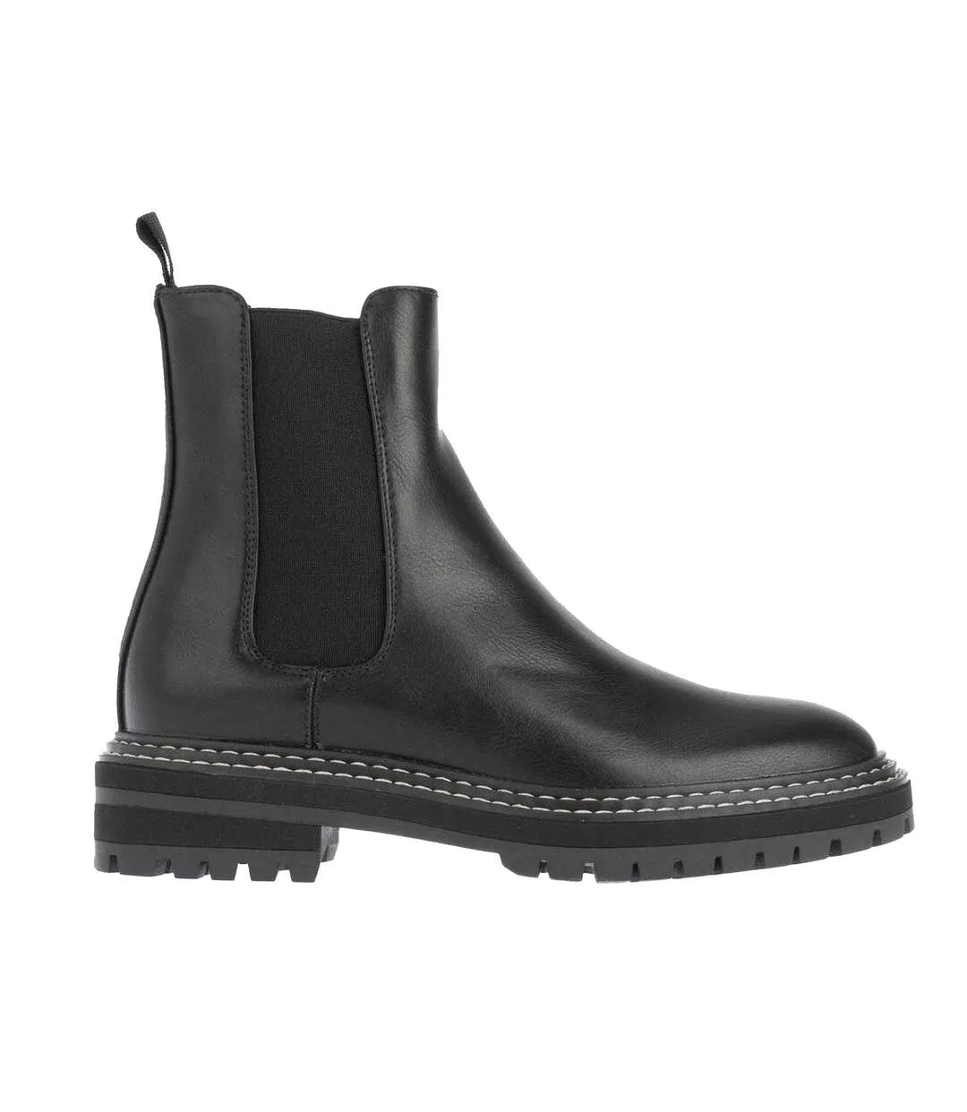 Womens/ladies Beth Chelsea Boots Black Only-3