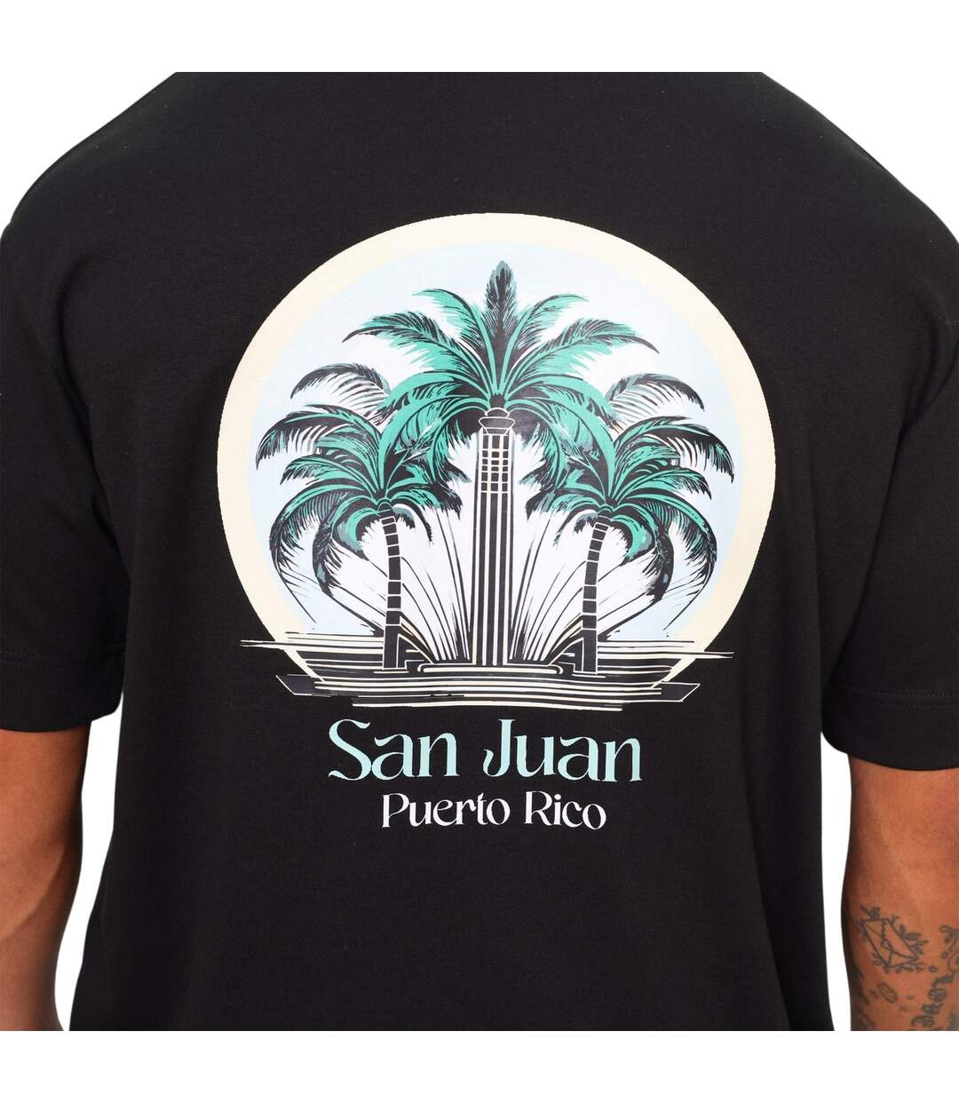 Mens San Juan T-shirt Black Rose London-4