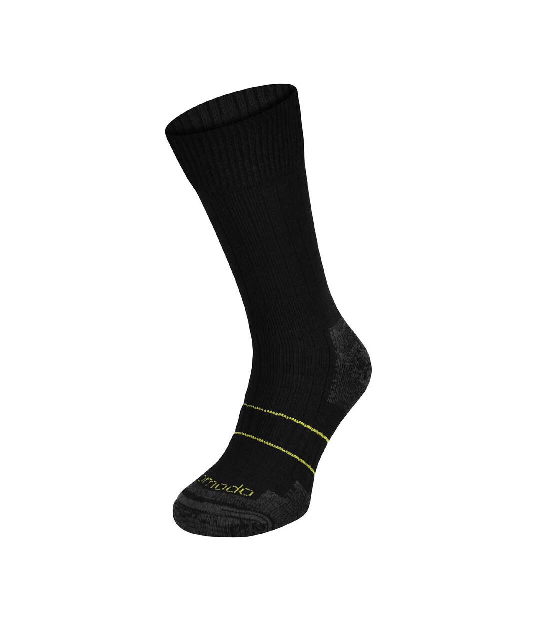 COMODO - 1 Paire Chaussettes Homme Laine Travail Mi-mollet Chaudes-1