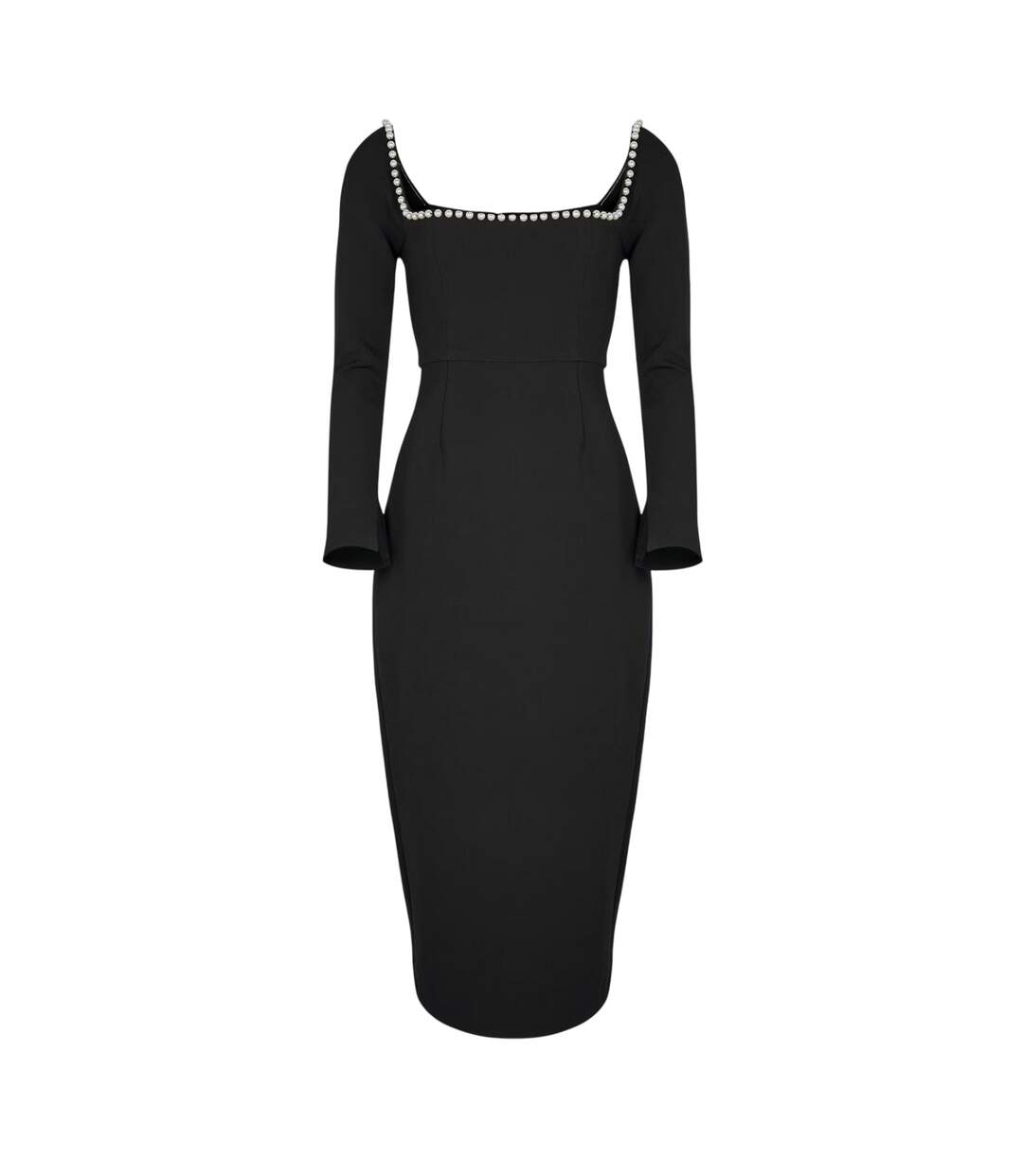 Robe Mi-longue Motif/style Perle The Ultimate  Femme Noir Muse-2