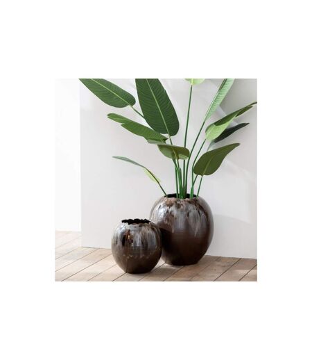 Cache-Pot en Céramique Jaisalmer 40cm Marron
