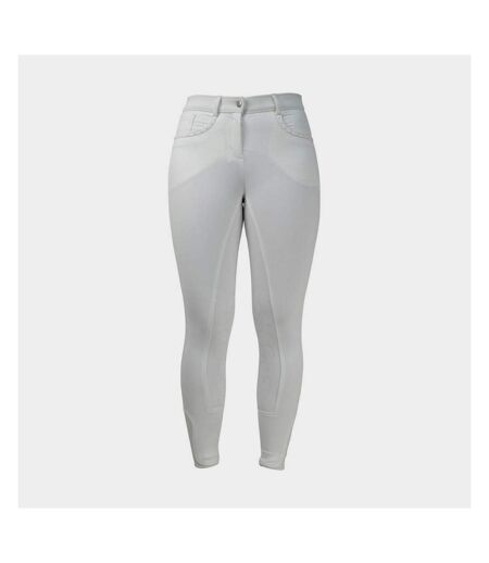 HyPERFORMANCE - Pantalon d'équitation CHESTER - Femme (Blanc) - UTBZ1482