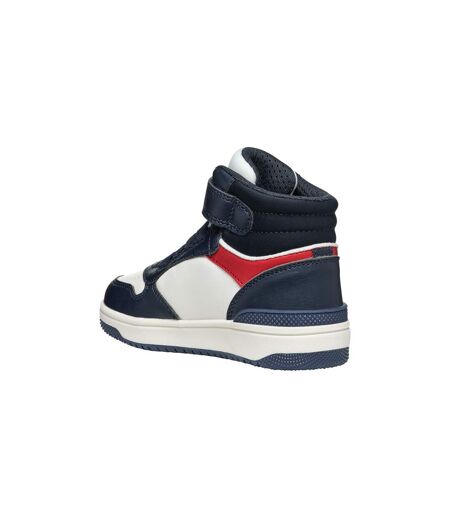 Basket Montante à Scratches Geox Junior Washiba Geobuck Lycra