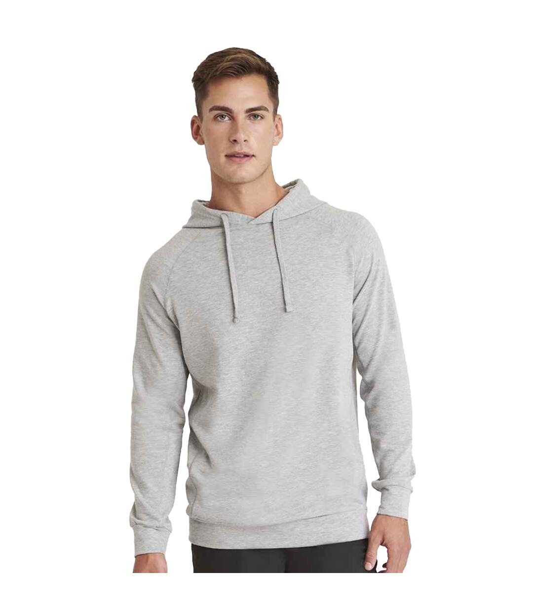 Sweat à capuche just cool fitness homme gris AWDis-3