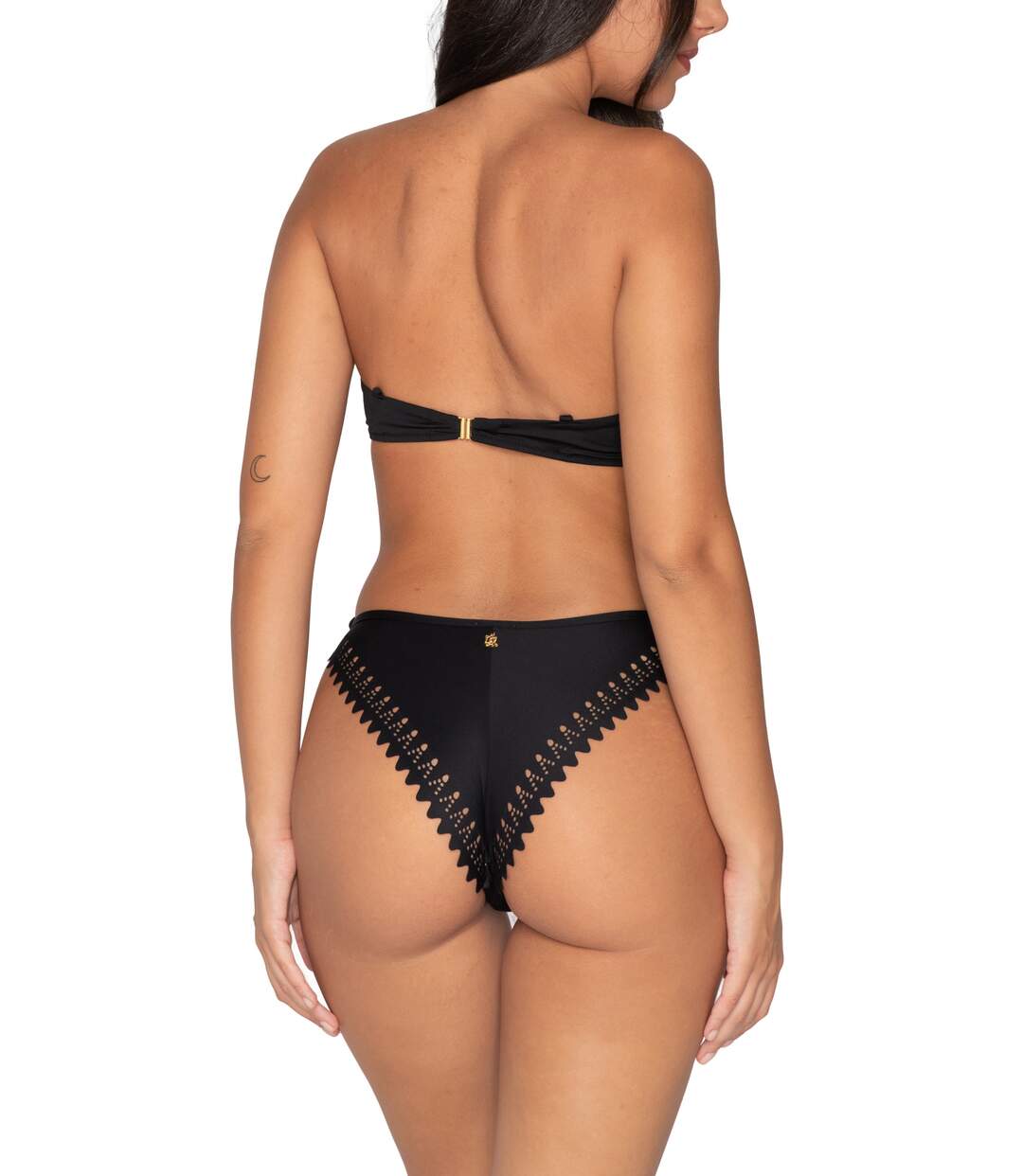 Bas maillot slip de bain brésilien à nouettes June Luna Splendida-4