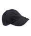 Casquette Unisexe À Profil Bas En Coton Brossé Lourd Pour Adultes Noir Beechfield-1