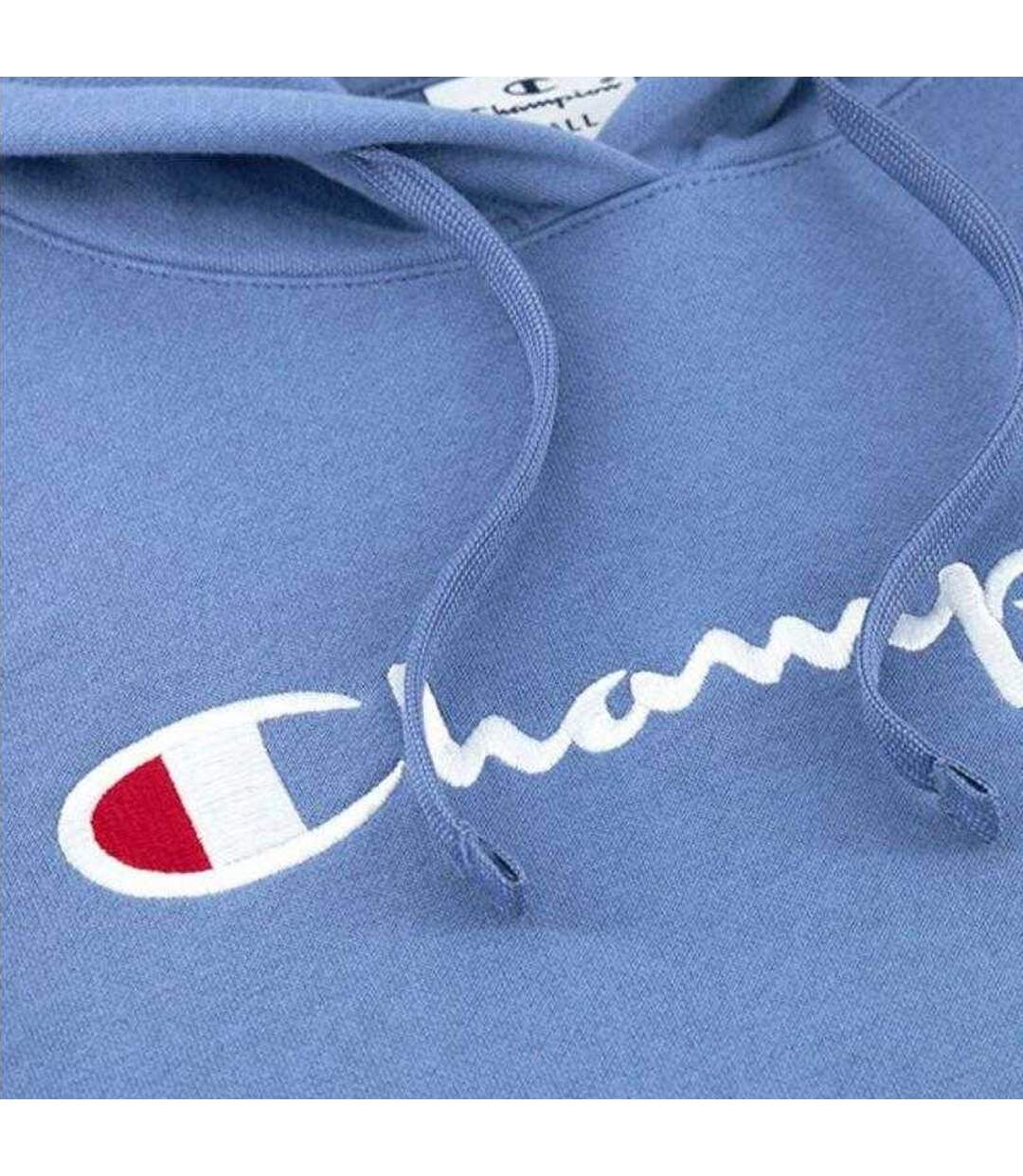 Sweat À Capuche Motif/style Grand Logo Femme Bleu Champion-4