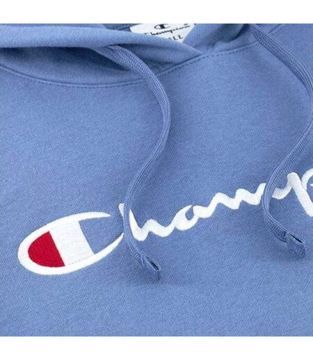 Sweat À Capuche Motif/style Grand Logo Femme Bleu Champion