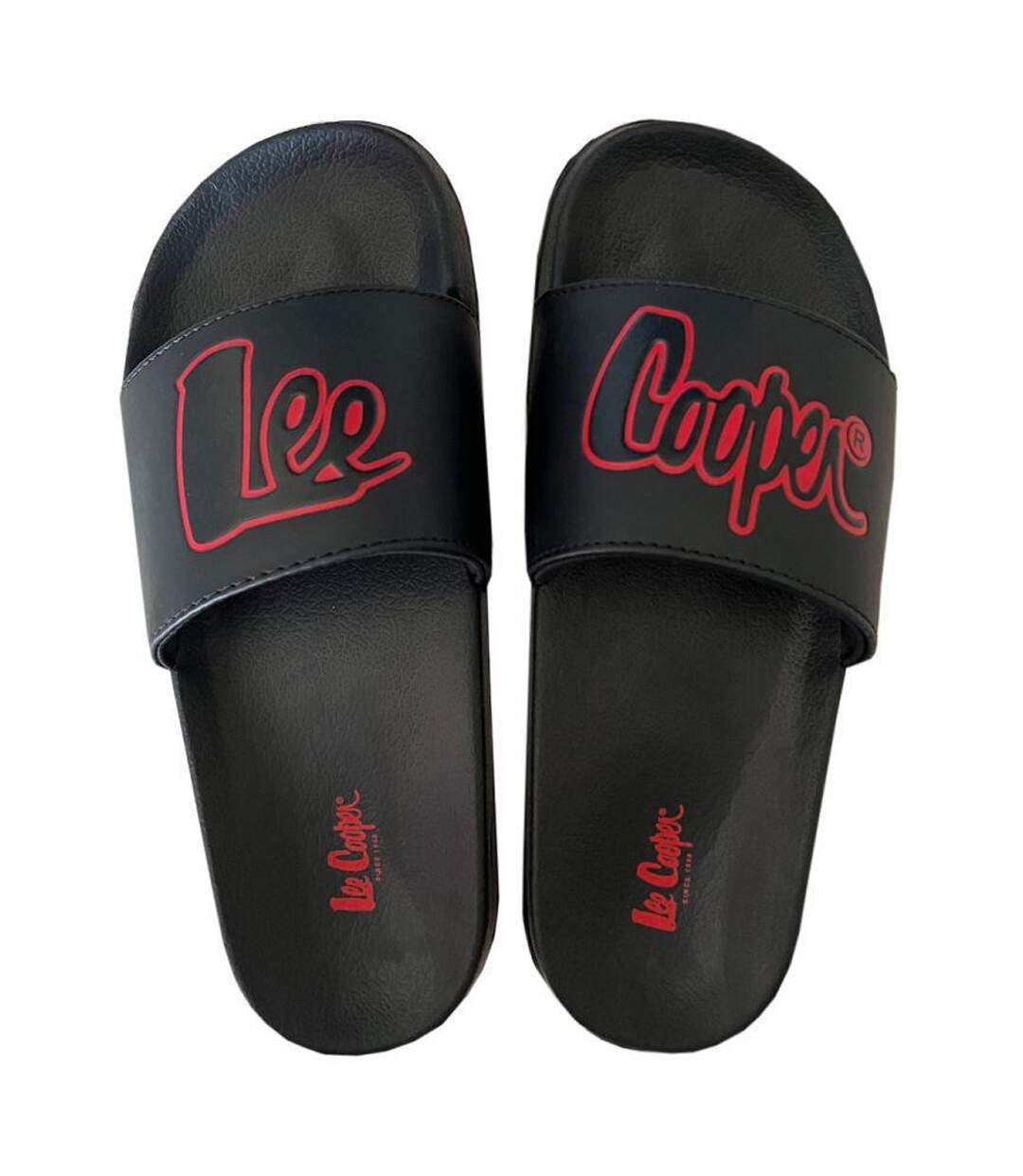 Claquettes Femme Noir Rouge Lee Cooper-3