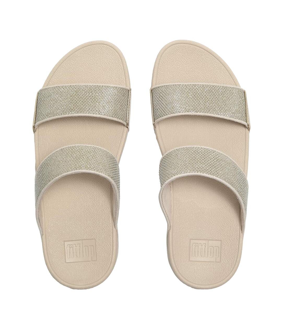 Sandales Lulu Shimmerglitz Femme Blanc Cassé FitFlop-3