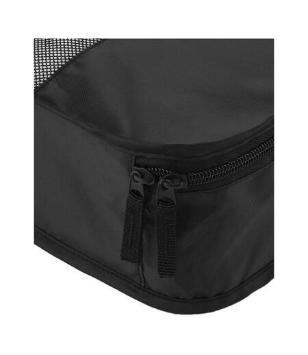 Lot De 3  Ensemble De Cubes De Rangement Pour Bagages Motif/style Maille Escape Noir Bagbase