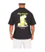 T-shirt Motif/style Imprimé Graphique Sao Paulo Adulte Noir Rose London-3