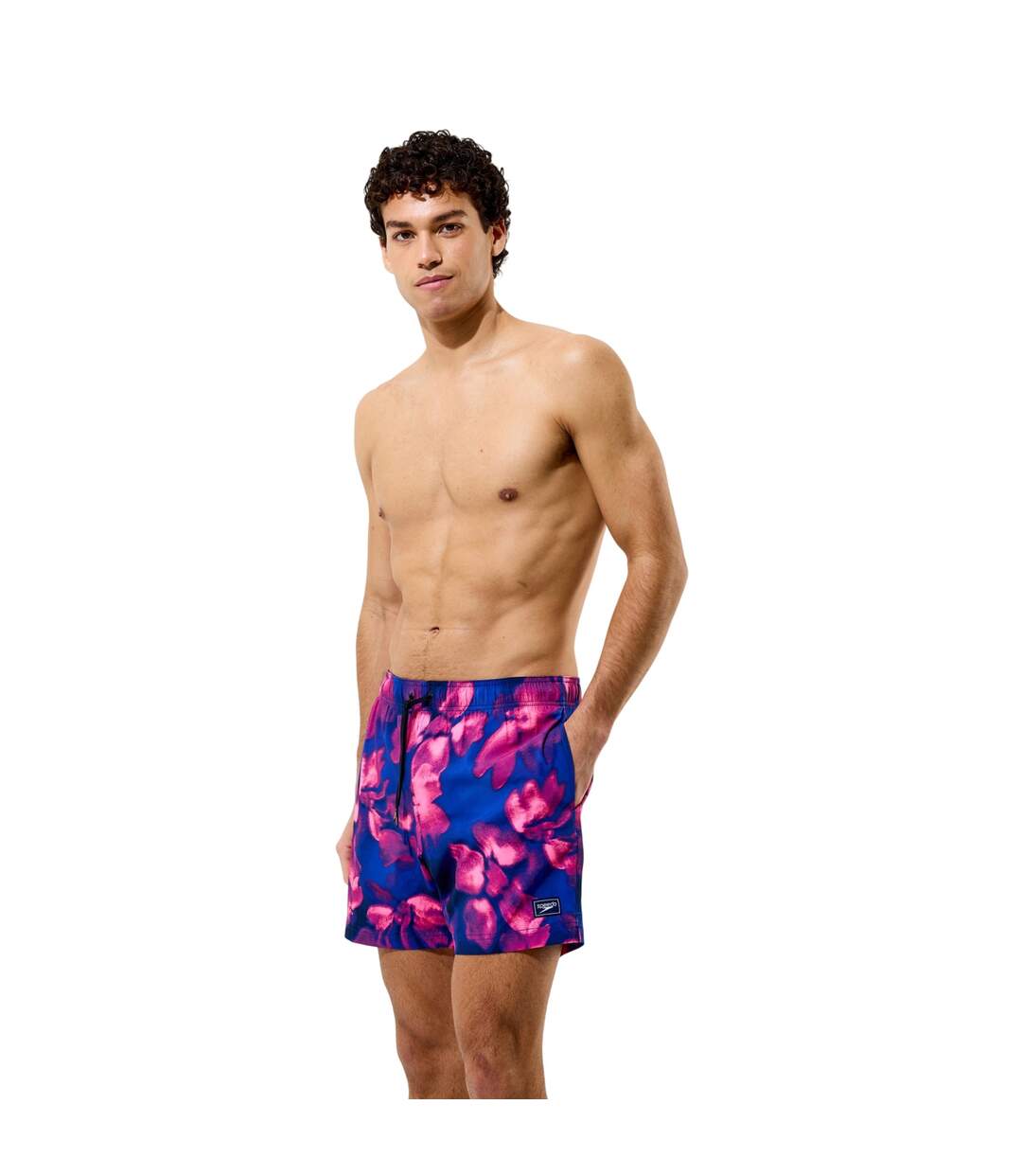 Mens Redondo Edge Volley Swim Shorts Blue Purple Speedo-4