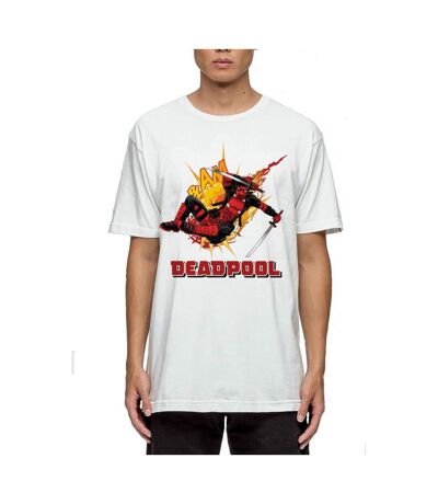Deadpool T-shirt unisexe Blam pour adultes (Blanc) - UTSI610