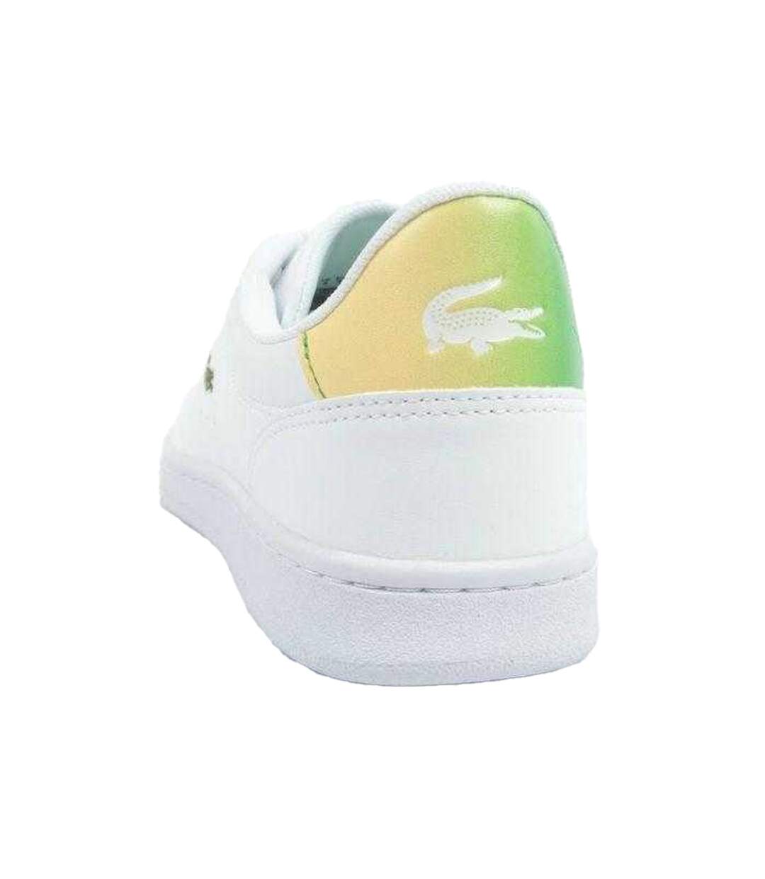Baskets Carnaby Femme Blanc Jaune Vert Lacoste-2