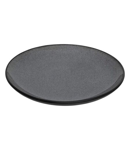 Lot de 6 Assiettes Plates Diane 27cm Gris Foncé